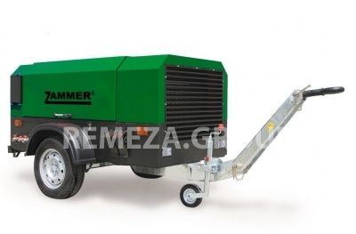 Дизельный компрессор Zammer 3.1/07-WR ( на шасси с регулируемым дышлом) фото